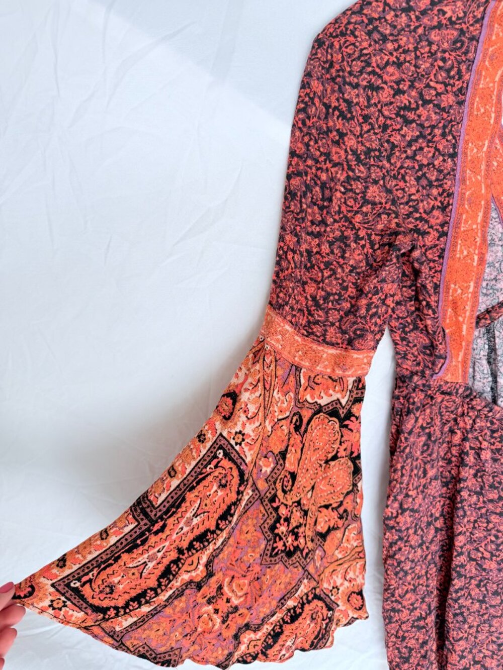 Free People Boho Paisley Print Mini Dress - Picture 6 of 6